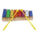 8-Notes Hand Percussion Xylophone w/ Beaters for Baby Toddler Musical Toys