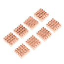 8 Pieces Cooling Copper Heatsinks Cooler for VGA GPU DDR DDR2 DDR3 DDR4 RAM