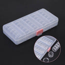25 Pcs Transparent color Plastic Jewelry Bead Storage Container Jars Box Di M8G4