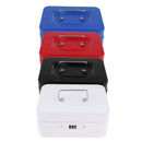 Small Cash Box Piggy Bank Money Box With Combination Lock For Security White