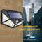 180 LED Solar Light Outdoor PIR Motion Sensor Lamp for Wall Street Garden