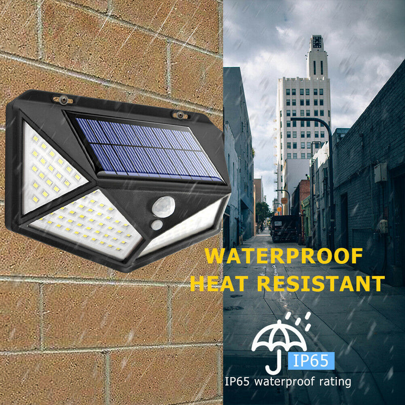 180 LED Solar Light Outdoor PIR Motion Sensor Lamp for Wall Street Garden
