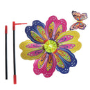 Butterfly Flower Windmill Colourful Wind Spinner Garden Yard Decor Kids ToyME