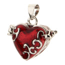 10 Pieces Heart Enamel Openable Cremation Keepsake Urn Pendant DIY Craft