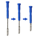 11Pcs Twist Drill Bit Spiral Hand Semi Automatic Pin Vise Keyless Chuck Dri