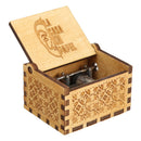 Retro Hand Cranked Music Box Wood Children Gift for Home Bedroom Ornaments