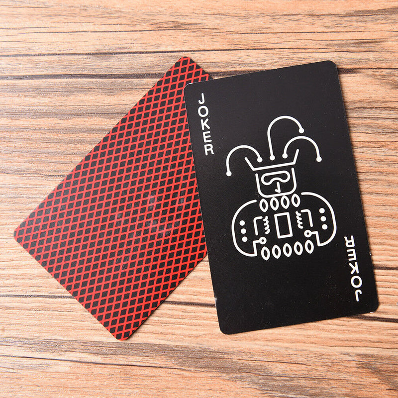 Black Fluorescen Poker Cards Night Luminous Playing Cards Board game FT