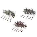 50 Pieces Fishing Barrel Rolling Swivels with Interlock Snaps Connectors S