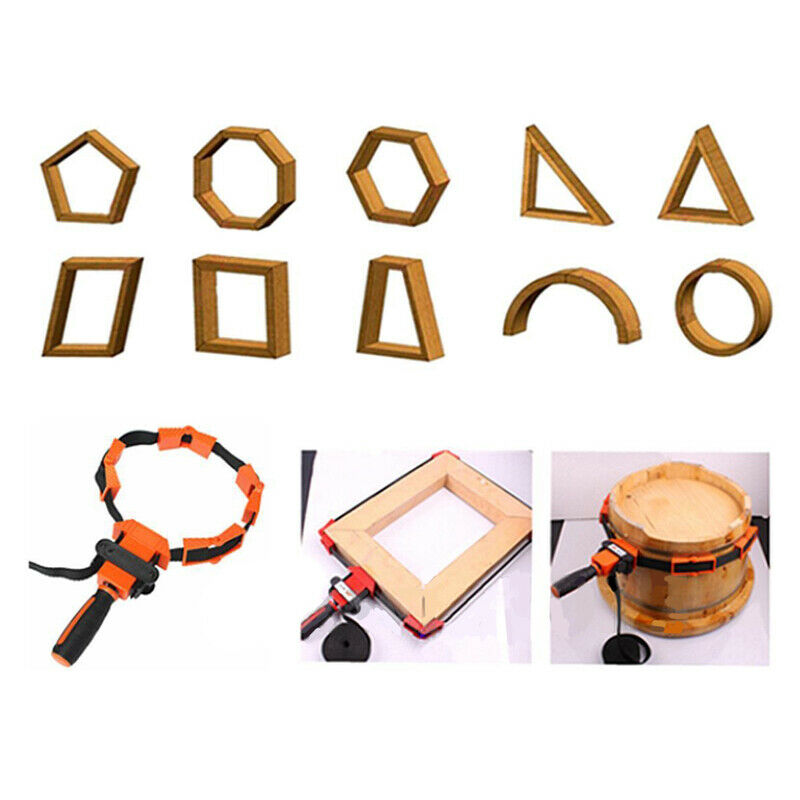 Woodworker Photo Frame with Strap Clamp Holder Miter Vise Ratchet Angle Cla W7F8