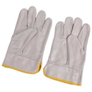 Welding Gloves 10" Cowhide Leather Protective Work Gloves Work Gloves, Beige