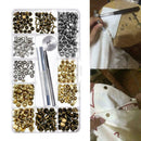 240x/Set Snap Fastener Kit Rivets Double Cap Fixing For Leather Coat Jacket U2T0