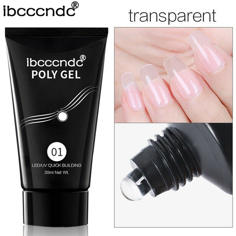 ibcccndc 30ML Poly Gel Long-Lasting Finger Nail Crystal Jelly Camouflage UV M8O1