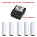5PCS 57x30mm Thermal Receipt Paper Roll For Mobile POS 58mm Thermal Printer FT