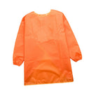 3 Sizes Kids Long Sleeve Waterproof Painting Apron For Kid Cleaning Orange