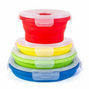 Thin Bins Collapsible Containers-Set of 4 Silicone Food Storage Containers  E1Z8