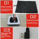 Winter Sports Heating Pads Carbon Fiber Multifunction Hiking Jacket USB Charging