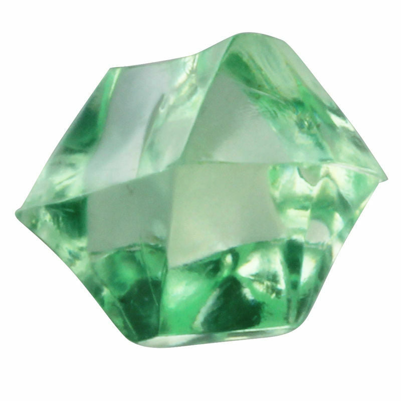 150 x Clear Green Faux Crystal Stones Ornament for Aquarium