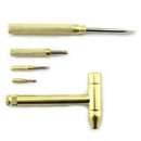 Compact Brass Hammer Repair Tool with Screwdriver for Goldsmith Silversmith