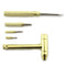Compact Brass Hammer Repair Tool with Screwdriver for Goldsmith Silversmith
