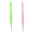 2pcs Alloy Crochet Hook 0.75mm 1.0mm for DIY Crafts Knitting Yarn Needles