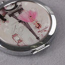 Woman makeup compact pocket tower mirrors portable double-side folding mirror JR