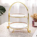 2 Tiers Easy Install Living Room Bowl Home Hotel Fruit Tray Storage Holder