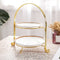 2 Tiers Easy Install Living Room Bowl Home Hotel Fruit Tray Storage Holder