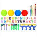 Children'S Art And Craft 48 Piece Sponge Brush Children'S Painting Kit Earl