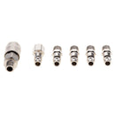 6 Pieces Air Line Hose Compressor Fitting Quick Release Connector 1/4" BSP