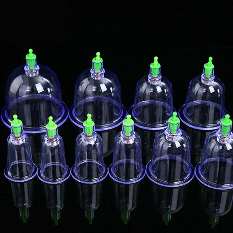 10pcs Medical Chinese Vacuum Body Cupping Massage Healthy Therapy Sucti IFT