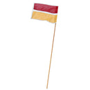 Safety Bike Cycling Traffic Warning Flag 14.2'' x 14.2'' Orange Red