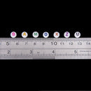 200 pcs 7 mm Colorful Round Spacer Beads with Colored Letters F9P6