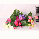 Artificial Flowers Silk Flower Foral Decor Flower Table Arrangement Purple