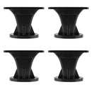 4 Pieces 120x120mm Flat Mouth 25mm Throat Loudspeaker Horn Tweeter for Home