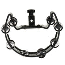 Tambourine Stainless Steel Jingles Drum/Guitar Accompaniment Parts Black