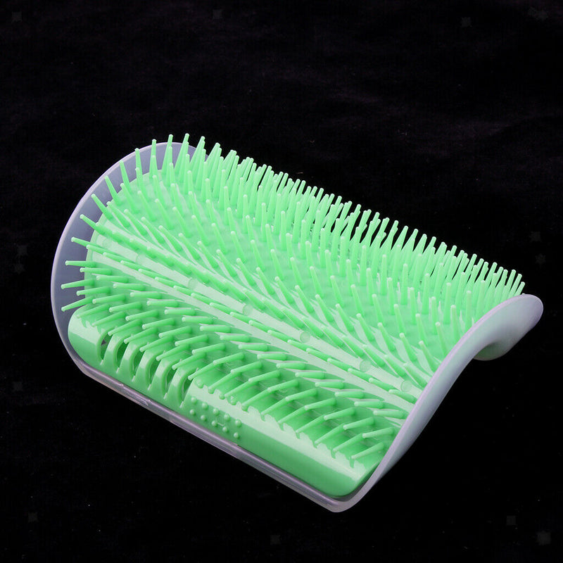 2 X Pet Cat Wall Corner Grooming Massage Self Groomer Brush Hair Cleaner