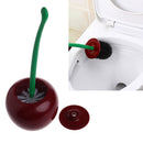 Cherry Shaped Toilet Scrub Cleaning Brush Tool With Holder Plastic Bathroom new