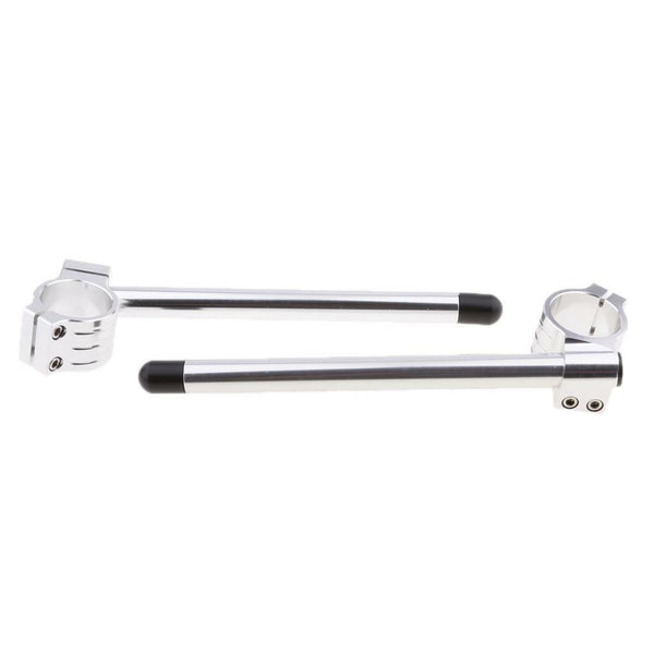 45mm CNC Aluminium Alloy Motorcycle Clip-On Handle Bar Handlebars - Chrome