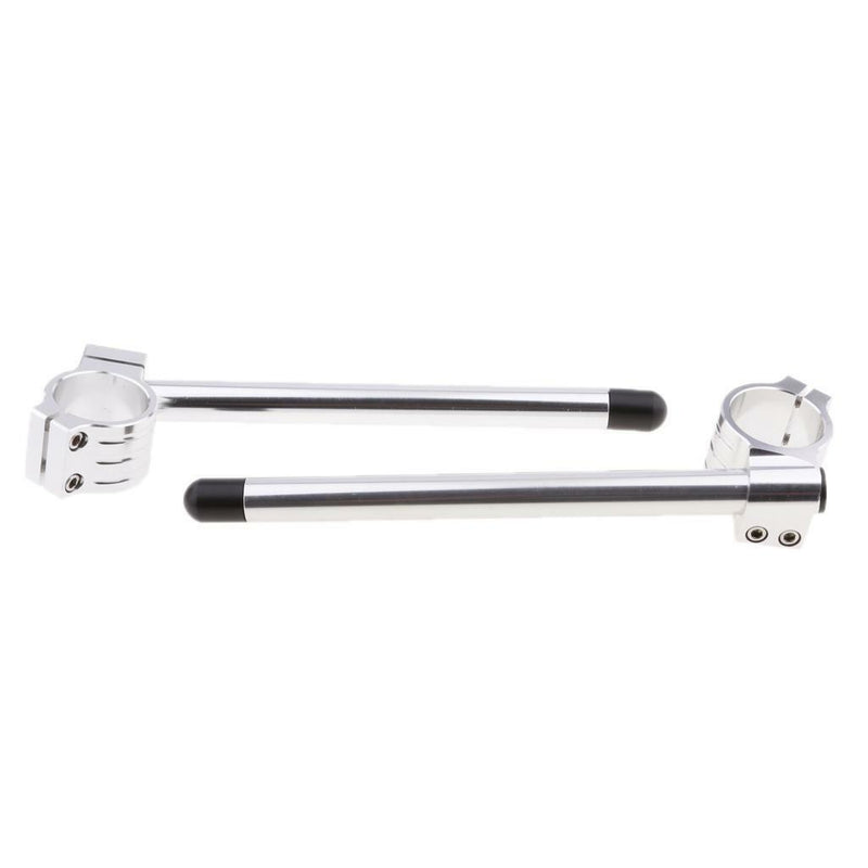 45mm CNC Aluminium Alloy Motorcycle Clip-On Handle Bar Handlebars - Chrome