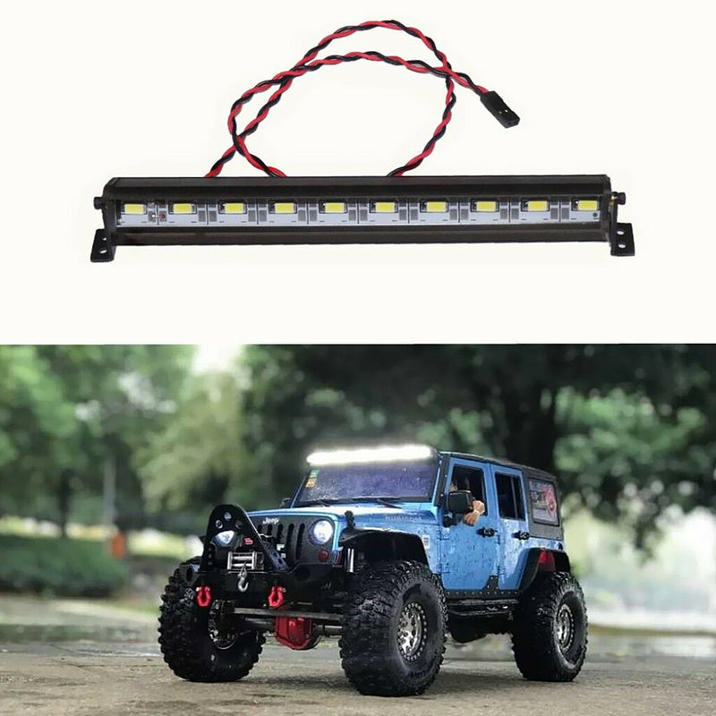 1/10 RC Car Spare Parts White LED Light Metal Bar Bright for RC4WD D90 Truck
