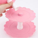 17PCS Girl Pink Cake Tower Mini Cookie Food Set Plastic Kitchen Toys Kids P F3A4