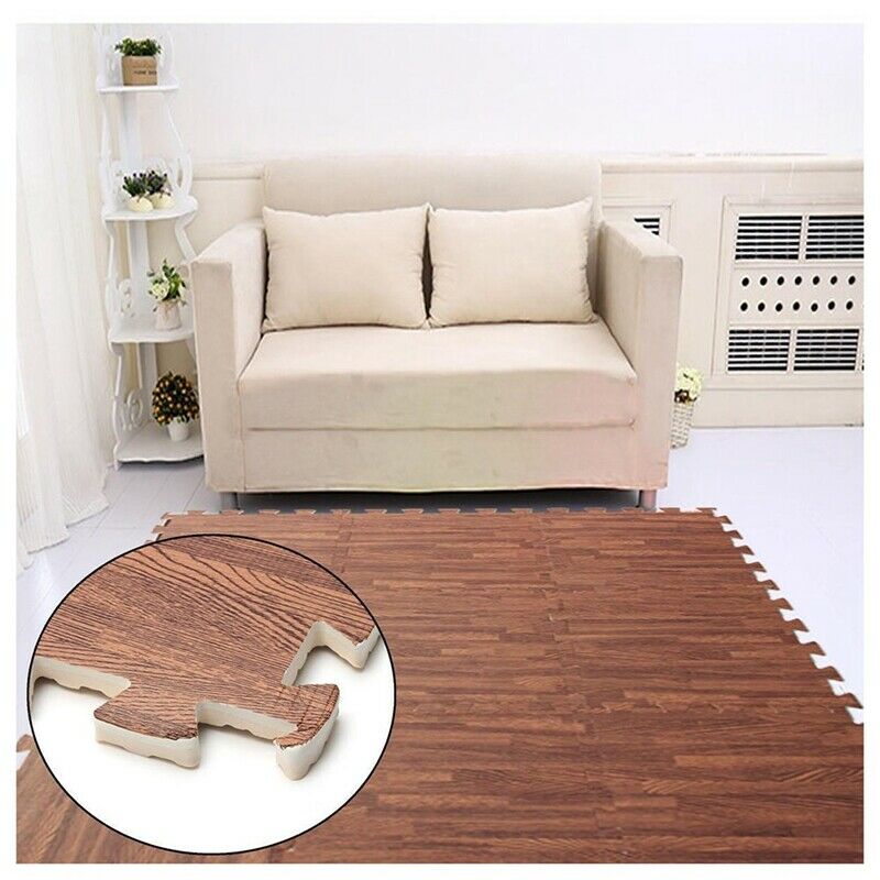 9Pcs EVA Foam Interlocking Exercise Protective Flooring Gym Floor Mat Deep  P1D6