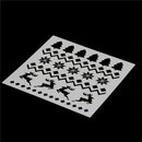 2PCS Christmas Trees Cake Stencil Mold Baking Tool  Christmas Cookie Decor OS 3C