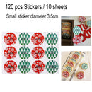 120pcs Merry Christmas Sealing Stickers Snowflake Labels DIY Candy Bag Sticke â„–[