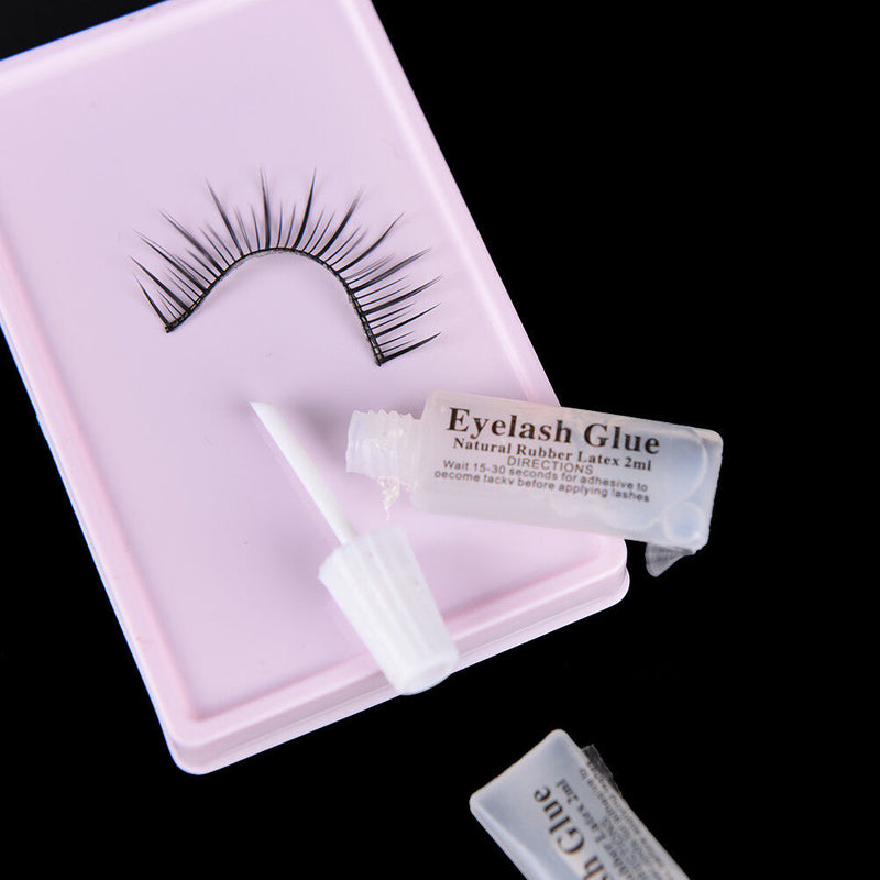 2x Women False Makeup Fashion Favor Adhesive Eyelash Double Eyelid Glue Clear SE