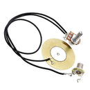 2pc Acoustic Guitar Transducer Prewired Amplifier Piezo Pickup For Ukulele