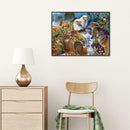 5D DIY Full Drill Diamond Painting Forest Animals Cross Stitch Embroidery