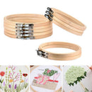 Cross Stitch Machine Bamboo Frame Embroidery Hoop Ring Diy Needlecraft Roun K9W5