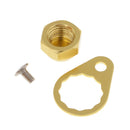 3pcs Anti-rust Fishing Reel Handle Locking Plate Screws M8 Nut - Left Hand