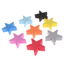 1Pc Colorful five-pointed star car antenna pen topper aerial EVA ball decor- Gw
